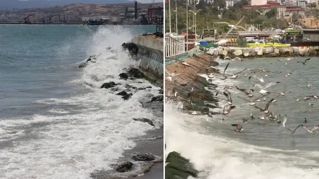 tekirdagda poyraz deniz ulasimini olumsuz etkiliyor an6jDFgW