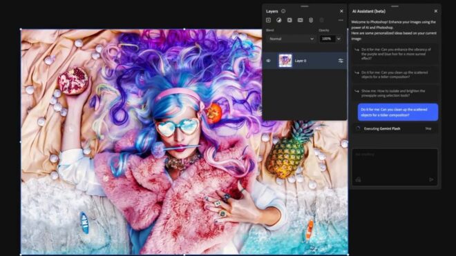 Photoshop için hazırlanan yapay zeka temelli asistan daha fazla kişiye açıldı