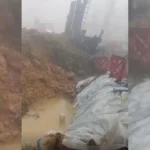 Giresun’da Tehlikeli Heyelan: Sondaj Makinesi Toprağa Gömüldü